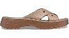 Crocs Classic Cross Strap Slides Femmes Milk Chocolate 42 In Milk Chocolate