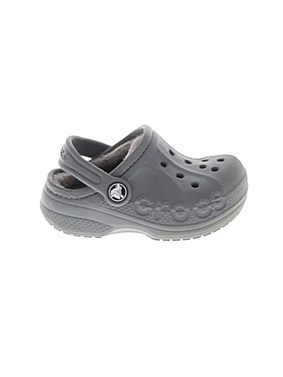 Pre-owned Crocs Kids' Clogs In Gray