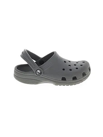Pre-owned Crocs Kids' Clogs In Gray