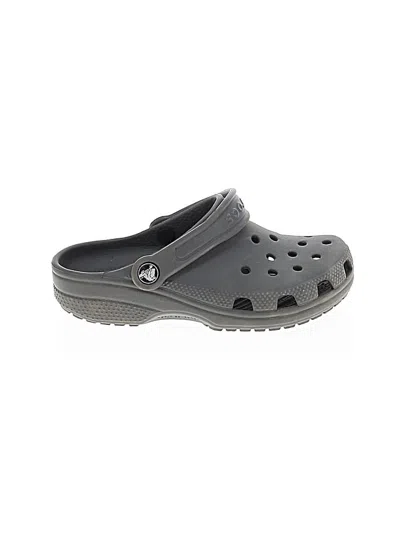 Pre-owned Crocs Kids' Clogs In Gray