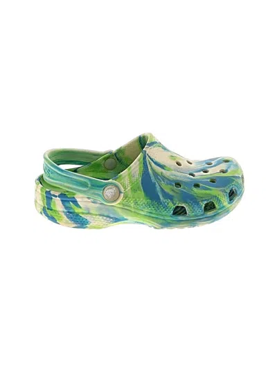 Pre-owned Crocs Kids' Clogs In Green