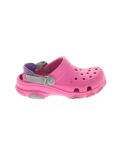 Pre-owned Crocs Kids' Clogs In Pink