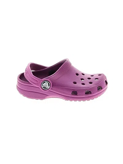 Pre-owned Crocs Kids' Clogs In Purple