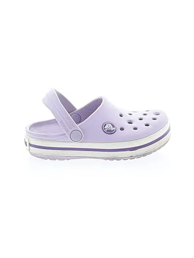 Pre-owned Crocs Kids' Clogs In Purple