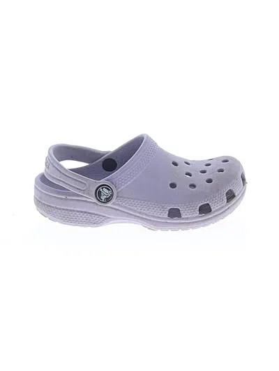 Pre-owned Crocs Kids' Clogs In Purple