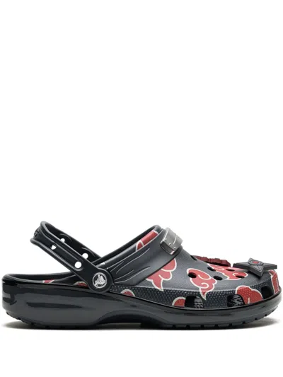 Crocs Cloud-print Heel-strap Clogs In Blue