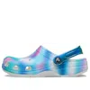 Crocs Colorful  Beach Unisex Multi-color White Sandals In Blue