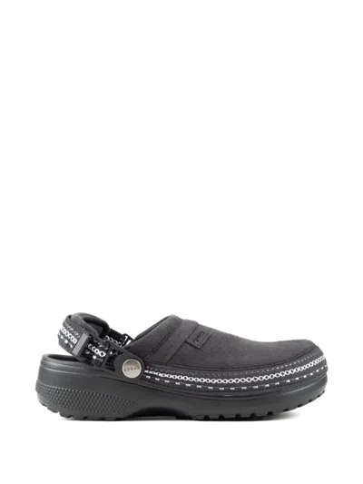 Crocs Contrast-stitch Clogs In Black