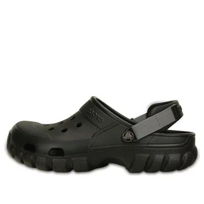 Crocs Cozy Non-slip Sports Unisex Black Sandals In Black/graphite