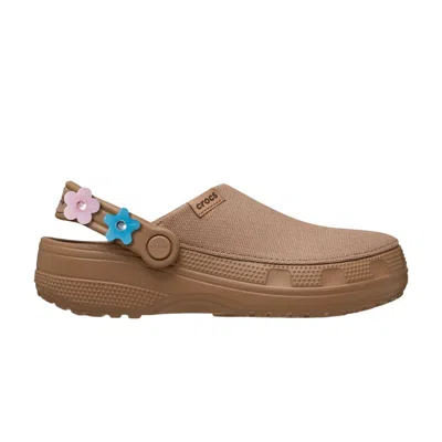 Pre-owned Crocs Crafted Enlighten Flower Clog 'milk Chocolate' | Tan | Men's Size 4 In Brown