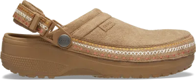 Crocs | Unisex | Crafted Vegan Suede Stitch | Clogs | Sepia | M12 In Brown