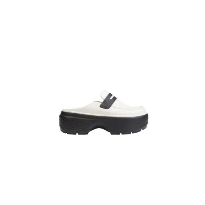 Crocs Unisex Stomp Loafers In Cream