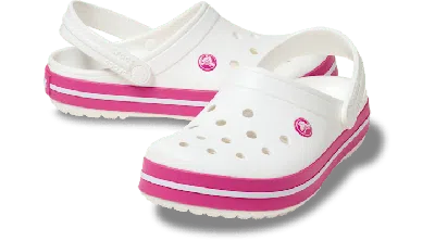 Crocs Crocband™ Clog In White/pink Crush