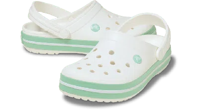 Crocs Crocband™ Clog In White/spearmint