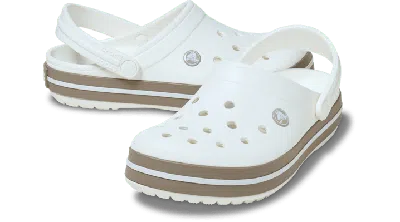 Crocs Crocband™ Clog In White/taupe