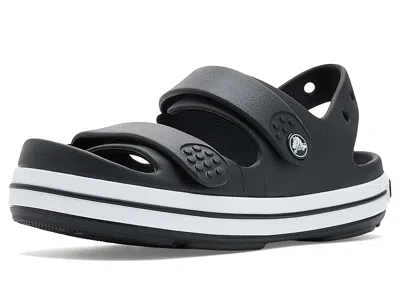 Crocs Crocband Cruiser Sandal (little Kids/big Kids) Kid's Shoes Black/white: 3 Little Kid M