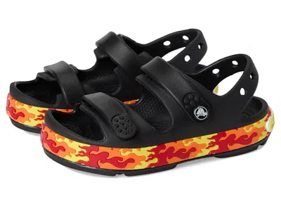 Crocs Crocband Cruiser Sandal (toddler) Kid's Shoes Black : 7 Toddler M, Rubber