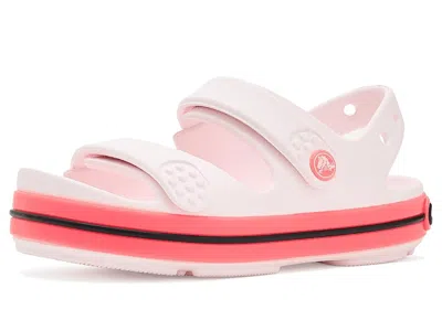 Crocs Crocband Cruiser Sandal (toddler) Kid's Shoes Bubble Ice/pink Blast: 7 Toddler M