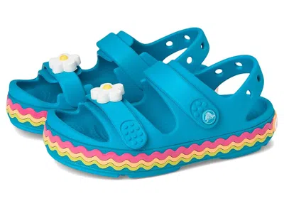 Crocs Crocband Cruiser Sandal (toddler) Kid's Shoes Marina : 4 Toddler M, Rubber In Blue