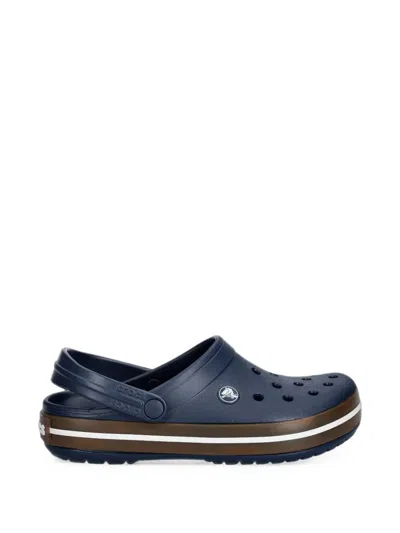 Crocs Crocband Perforated Logo-patch Clogs In Blue