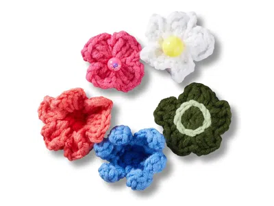 Crocs Kids'  Crochet Floral Jibbitz Set 5 Pack In Multi