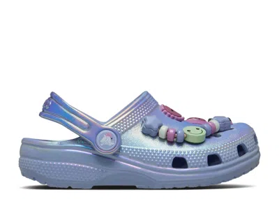 Crocs Babies'   Classic Clog Toddler 'sleepover Party' In Blue