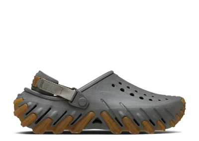 Crocs Echo Gum Ro Perforated Slingback Clogs In Gray