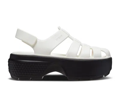 Crocs Stomp Fisherman Sandal 'chalk' In White