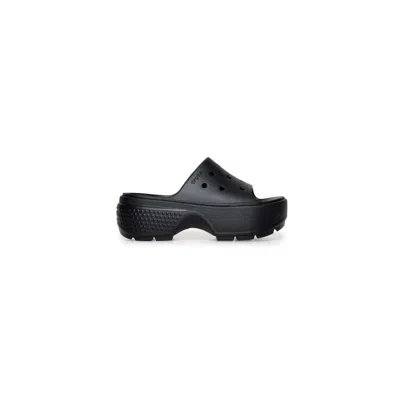 Crocs Stomp Slide Sandals In Blk Black