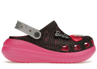Pre-owned Crocs Crush Clog Barbie Pink Sneakers In Black/electric Pink