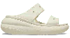 Crocs Beige Classic Crush Platform Sandals In Bone