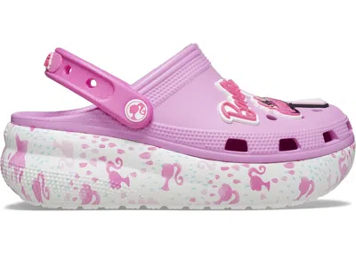 Pre-owned Crocs Cutie Crush Clog Barbie (kids) Sneakers In Taffy Pink/white