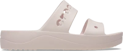 Crocs Baya Platform Sandales Femmes Barely Pink 41