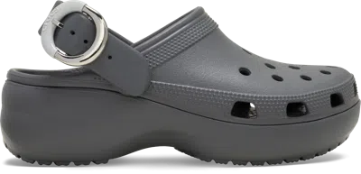 Crocs Classic Platform Dipped Buckle Sabots Femmes Carbon 39 In Black