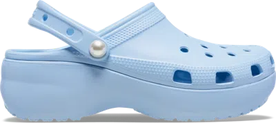 Crocs Classic Platform Pearl Sabots Femmes Blue Calcite 42