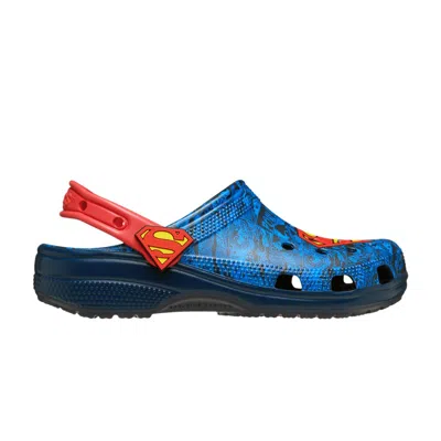 Pre-owned Crocs Dc Comics X Classic Clog 'superman' | Blue | Men's Size 13