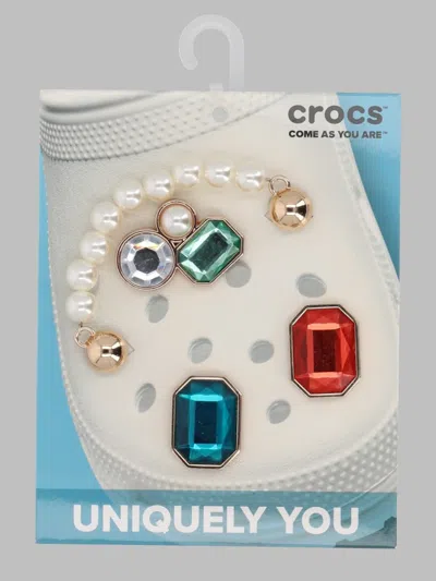 Crocs Deep Color Gem 5 Pack In Gray