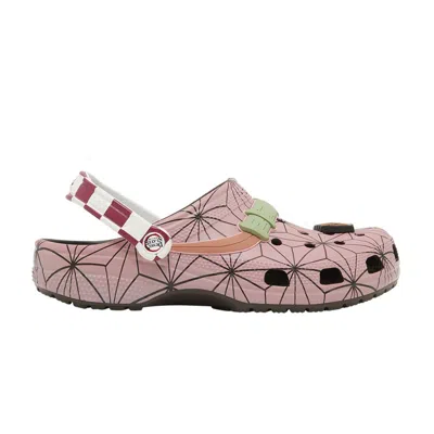 Pre-owned Crocs Demon Slayer X Classic Clog 'nezuko' In Pink