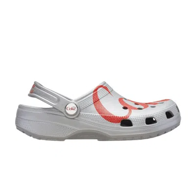 Pre-owned Crocs Diet Coke X  Classic Clog 'grey Red' | Men's Size 6 In Gray