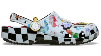 Crocs Disney Alice In Wonderland Print Classic Clog In Multi