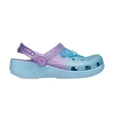 Pre-owned Crocs Disney Frozen Elsa X  Classic Clog 'multi-color' | Blue | Kid's Size 12