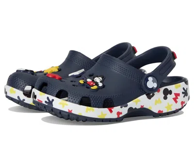 Crocs Disney Mickey Minnie Mousetm Clogs (toddler) Kids Shoes Navy/mickey Jibbitz : 9 Toddler M, Synthetic In Blue