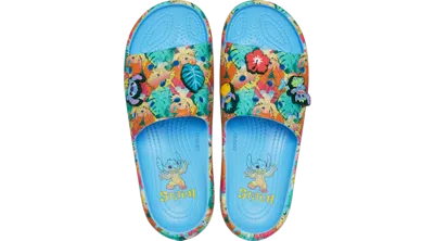 Crocs Disney Stitch Classic Slide In Oxygen