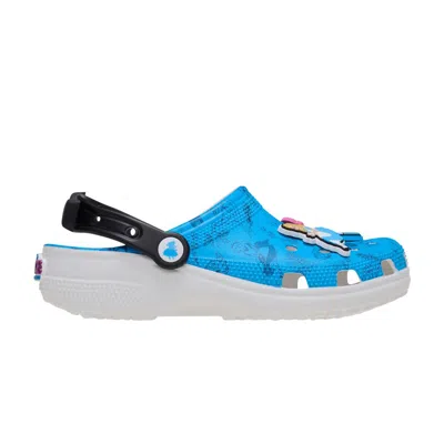 Pre-owned Crocs Disney X Classic Clog 'alice In Wonderland Black Bow' | Blue | Men's Size 9