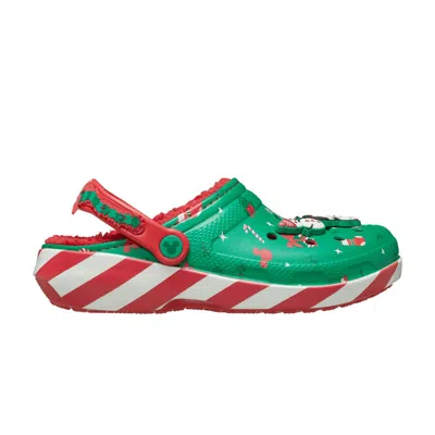 Pre-owned Crocs Disney X Classic Clog 'mickey Holiday' In Green