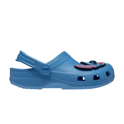 Pre-owned Crocs Disney X  Classic Clog Kids 'stitch' | Blue | Kid's Size 12