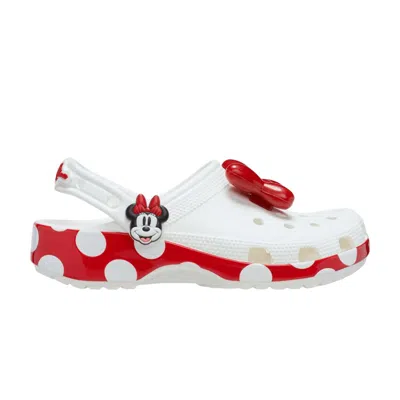 Pre-owned Crocs Disney X  Classic Clog 'minnie Mouse' | White | Men's Size 8