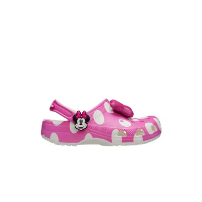 Pre-owned Crocs Disney X  Classic Clog Toddler 'minnie Mouse Pink' | Infant Size 6