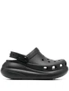 Crocs Double-platform Slingback Slides In Black