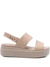 Crocs Double-strap Platform Sandals In Neutral